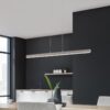 Κρεμαστό Φωτιστικό Up-Down Trio Lighting LED 44W  Νίκελ Ματ Μεταλλικό Step Dimmable 4400lm 3000K  375510407