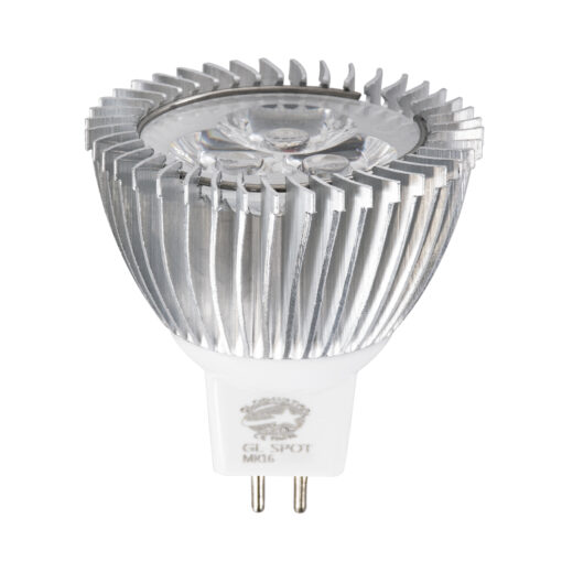 GloboStar® 76021 Σποτ LED GU5.3 MR16 3W 280lm 30° DC 12V IP20 Φ5 x Υ5.2cm Φυσικό Λευκό 4500K – 2 Χρόνια Εγγύηση