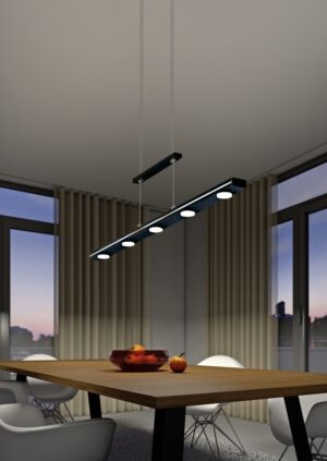 Κρεμαστό Φωτιστικό Trio Lighting LED 3,5W  Μαύρο Ματ Μεταλλικό 350lm 3000 + 5000K  379190732