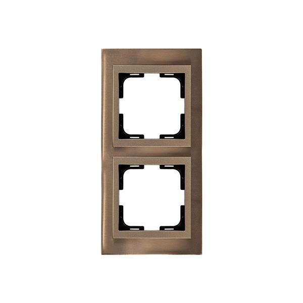 ΠΛΑΙΣΙΟ 2 ΘΕΣΕΩΝ ΜΠΡΟΝΖΕ EUROLAMP – 152-10821