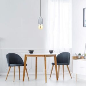 Κρεμαστό Φωτιστικό Οροφής Μονόφωτο Πορσελάνη με Γκρι σώμα V-TAC – 3808