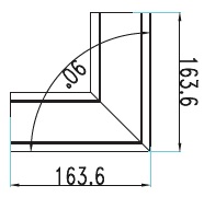 LED Γωνιακός Σύνδεσμος Ασημί 8W για Γραμμικό Χωνευτό Φωτιστικό 381 V-TAC PRO Samsung Chip Φυσικό Λευκό 4000K  386