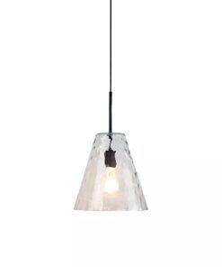 Κρεμαστό Φωτιστικό Οροφής Μονόφωτο E27 Κώνος Γυάλινο Διάφανο V-TAC – 3881