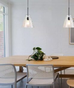 Κρεμαστό Φωτιστικό Οροφής Μονόφωτο E27 Κώνος Γυάλινο Διάφανο V-TAC – 3881