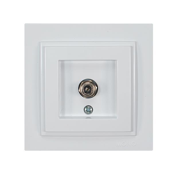 ΠΡΙΖΑ TV F CONNECTOR ΛΕΥΚΗ EUROLAMP – 152-10142