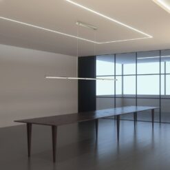 Κρεμαστό Γραμμικό Φωτιστικό LED Οροφής 36W V-TAC 120° 2700lm Χρώμιο Φυσικό Λευκό 4000K – 3892