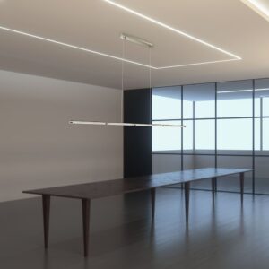 Κρεμαστό Γραμμικό Φωτιστικό LED Οροφής 36W V-TAC 120° 2700lm Χρώμιο Φυσικό Λευκό 4000K – 3892