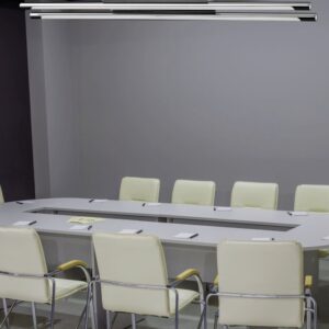 Γραμμικό Φωτιστικό Οροφής/Τοίχου LED 36W V-TAC 120° 2700lm Χρώμιο Φυσικό Λευκό 4000K – 3893