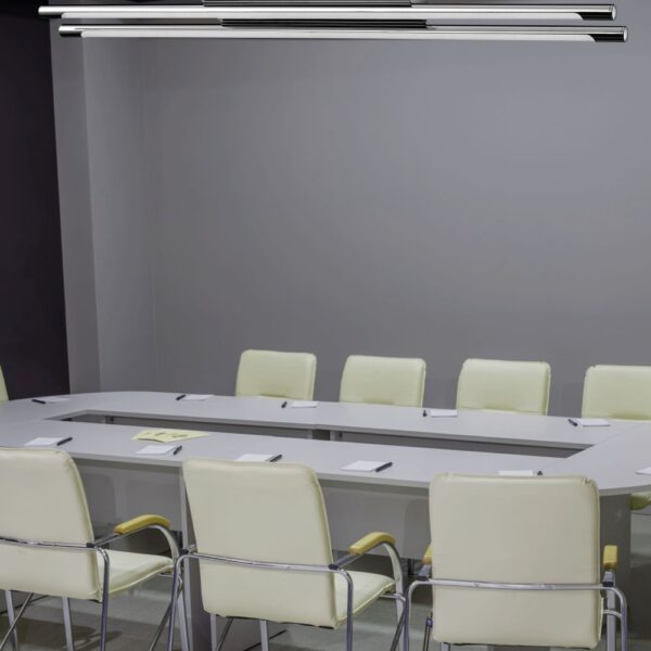 Γραμμικό Φωτιστικό Οροφής/Τοίχου LED 36W V-TAC 120° 2700lm Χρώμιο Φυσικό Λευκό 4000K – 3893