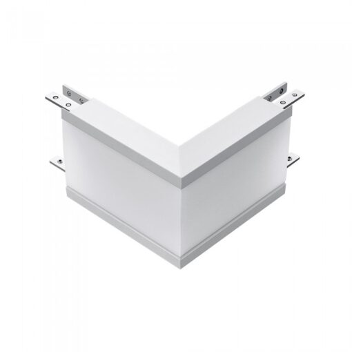 LED Γωνιακός Σύνδεσμος Ασημί 12W για Γραμμικό Χωνευτό Φωτιστικό 380 V-TAC PRO Samsung Chip Φυσικό Λευκό 4000K 390