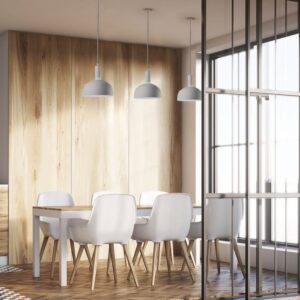 Κρεμαστό Φωτιστικό Οροφής Πλαστικό με Αλουμίνιο Κινούμενο κάλυμμα Λευκό V-TAC – 3920