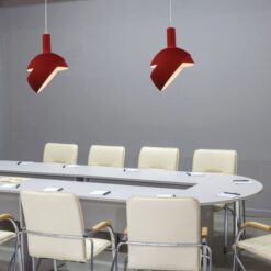 Κρεμαστό Φωτιστικό Οροφής Πλαστικό με Αλουμίνιο Κινούμενο κάλυμμα Κόκκινο V-TAC – 3924