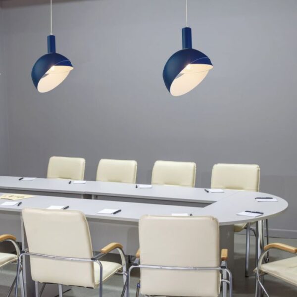 Κρεμαστό Φωτιστικό Οροφής Πλαστικό με Αλουμίνιο Κινούμενο κάλυμμα Μπλε V-TAC – 3925