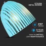 Κρεμαστό Φωτιστικό Οροφής Μονόφωτο Cone Prism με Γαλάζιο σώμα V-TAC – 3953