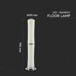 Φωτιστικό Δαπέδου LED Κύλινδρος Λευκός ø125 32W Dimmable Αφής V-TAC 120° 2100lm Θερμό Λευκό 3000K – 3976