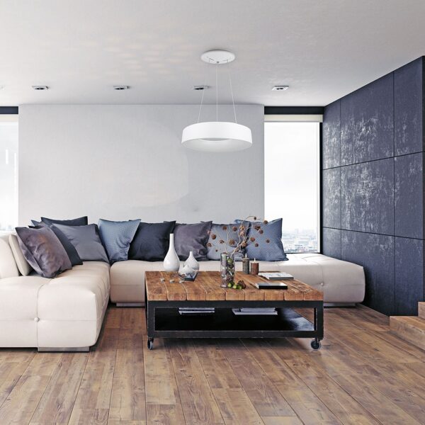 LED πολυέλαιος 25W 3000K Θερμό λευκό Dimmable με λευκό σώμα V-TAC – 3992