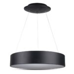 LED πολυέλαιος 30W 3000K Θερμό λευκό Dimmable με μαύρο σώμα V-TAC – 3996
