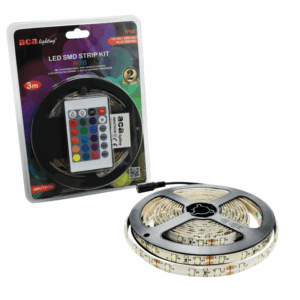 Σετ LED Ταινία 6W 12V Dimmable ACA 100lm Αδιάβροχη IP65 Πολύχρωμη RGB 3m – 3MKITRGB
