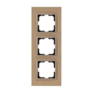 ΠΛΑΙΣΙΟ 3 ΘΕΣΕΩΝ ΑΛΟΥΜΙΝΙΟ ΜΠΡΟΝΖΕ EUROLAMP – 152-10862