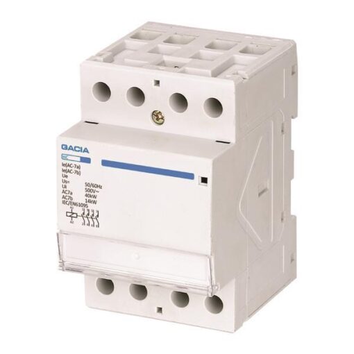 ΡΕΛΕ ΡΑΓΑΣ 4Χ40Α 4NO 24V AC GACIA EUROLAMP – 500-37124
