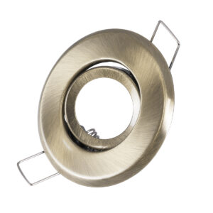 GloboStar® DELTA 77806 Χωνευτό Κινούμενο Στρόγγυλο Σποτ Οροφής για Λάμπα MR11 με Βάση GU5.3 ή GU10 – IP20 – Μεταλλικό – Φ70 x Υ21mm – Μπρούτζινο – 5 Χρόνια Εγγύηση