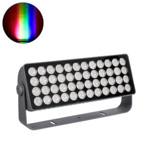 GLOBOSTAR® FLOOD-TURBO 90733 Προβολέας Wall Washer για Φωτισμό Κτιρίων LED 600W 33490lm 15° DC 24V Αδιάβροχο IP65 Μ50 x Π18.5 x Υ12.5cm Πολύχρωμο RGBW DMX512 – Γκρι Ανθρακί – 3 Χρόνια Εγγύηση