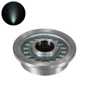 GloboStar® UNDERWATER-DENIS 90442 Υποβρύχιο Χωνευτό Φωτιστικό Σποτ Ειδικό για Σιντριβάνια – Πισίνες – Τζακούζι LED 18W 1800lm 30° DC 24V Αδιάβροχο IP68 Φ21.5 x Υ8cm Ψυχρό Λευκό 6000K – Ανοξείδωτο Ατσάλι SS304 – 3 Years Warranty