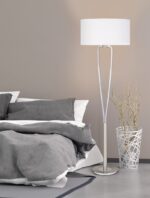 Φωτιστικό Δαπέδου Trio Lighting   E27 Νίκελ Ματ Μεταλλικό    400200107