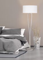 Φωτιστικό Δαπέδου Trio Lighting   E27 Νίκελ Ματ Μεταλλικό    400200107