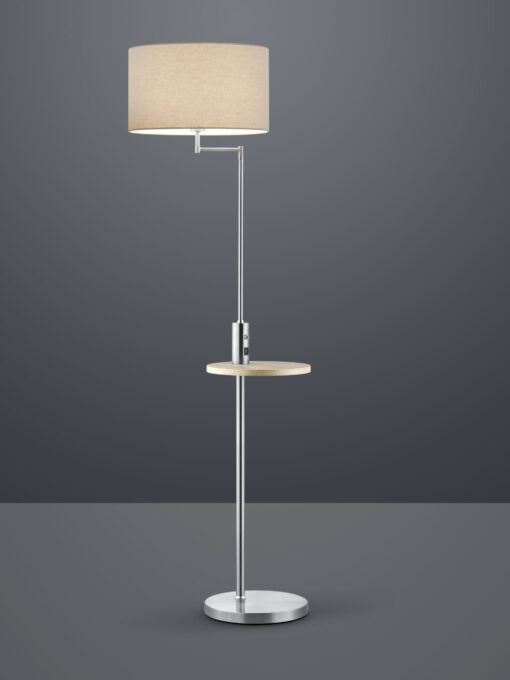 Φωτιστικό Δαπέδου Trio Lighting E27 Νίκελ Ματ Μεταλλικό  400400107
