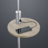 Φωτιστικό Δαπέδου Trio Lighting E27 Νίκελ Ματ Μεταλλικό  400400107