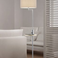 Φωτιστικό Δαπέδου Trio Lighting E27 Νίκελ Ματ Μεταλλικό  400400107
