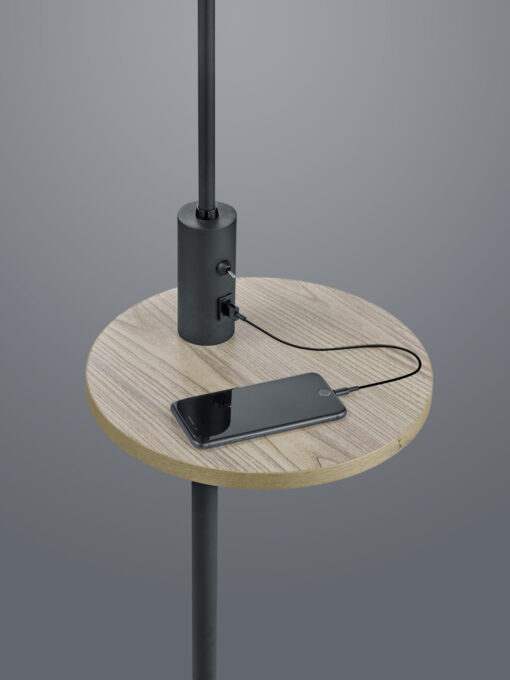 Φωτιστικό Δαπέδου Trio Lighting E27 Μαύρο Ματ Μεταλλικό  400400132