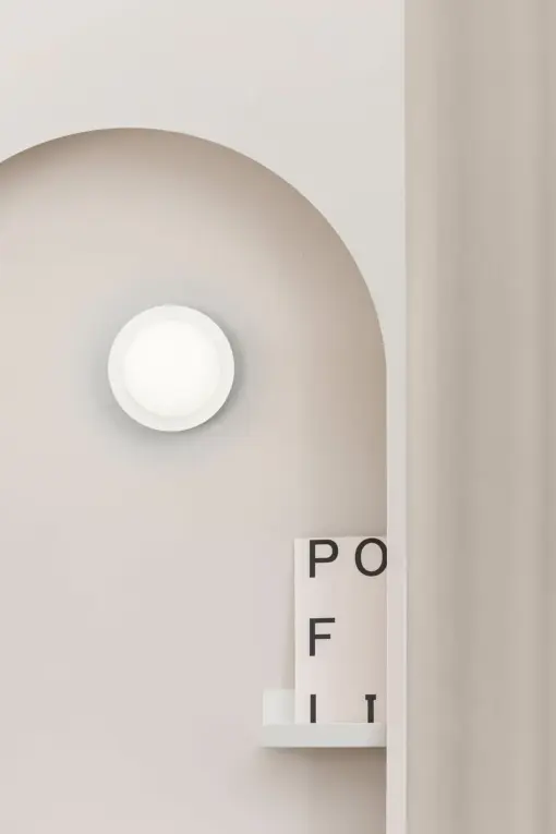Faro Barcelona MAY Φωτιστικό Τοίχου/Οροφής COB LED σε Λευκό Χρώμα 4W 2700K IP44 – 40095