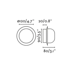 Faro Barcelona MAY Φωτιστικό Τοίχου/Οροφής COB LED σε Λευκό Χρώμα 4W 2700K IP44 – 40095