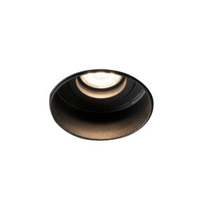 Faro Barcelona HYDE R Black orientable round recessed lamp without frame GU10   – 40111