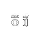 HYDE WHITE ROUND GU10 FARO – 40114