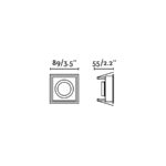 HYDE BLACK SQUARE GU10 FARO – 40117