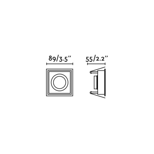 HYDE BLACK SQUARE GU10 FARO – 40117