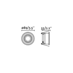 HYDE WHITE ROUND ORIENT. GU10 FARO – 40118