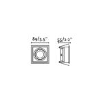 HYDE WHITE SQUARE ORIENT GU10 FARO – 40120