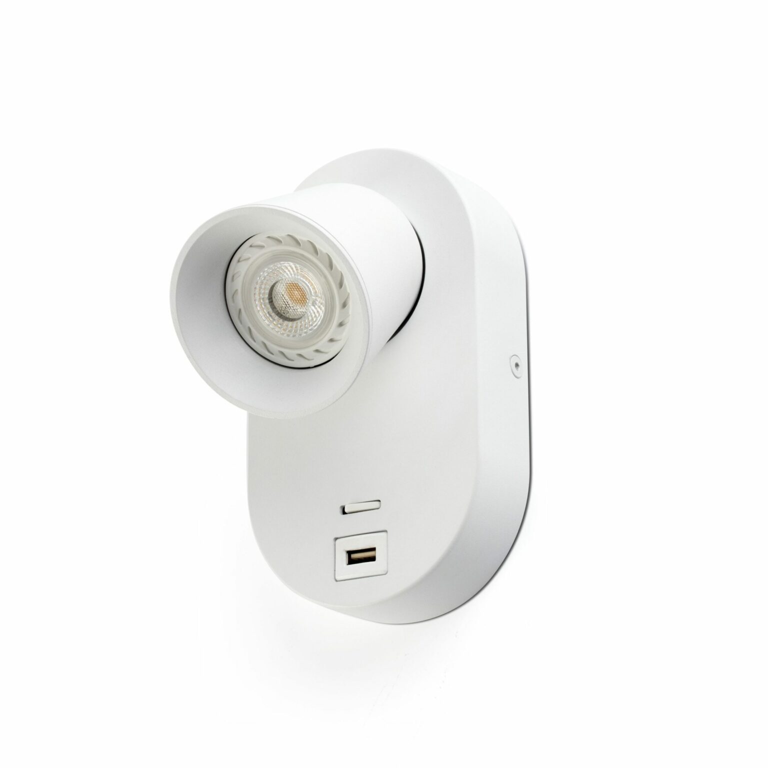 CORB W/LAMP WHITE GU10 + USB FARO – 40135