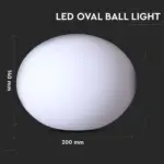 Εξωτερικό φωτιστικό LED μπαταρίας 1W RGB οβάλ επαναφορτιζόμενο V-TAC – 40141
