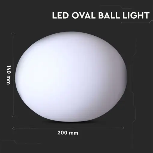 Εξωτερικό φωτιστικό LED μπαταρίας 1W RGB οβάλ επαναφορτιζόμενο V-TAC – 40141