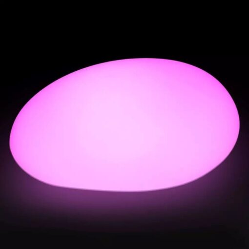 LED φωτιστικό οβάλ σχήμα πέτρας 1W επαναφορτιζόμενη V-TAC RGB IP67 – 40171