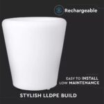 LED φωτιστικό γλάστρα 1W επαναφορτιζόμενη V-TAC RGB IP54 – 40181
