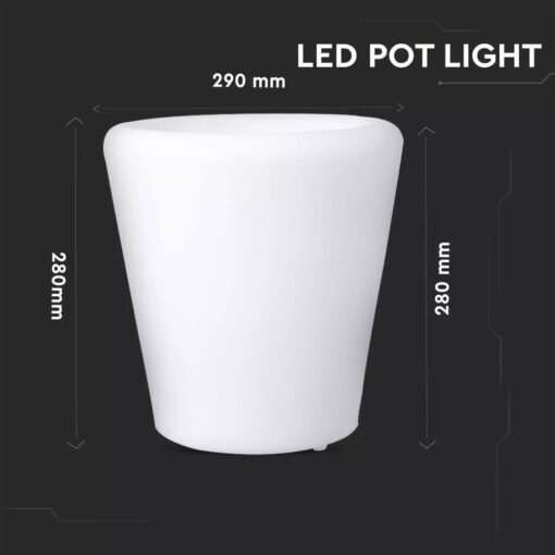 LED φωτιστικό γλάστρα 1W επαναφορτιζόμενη V-TAC RGB IP54 – 40181