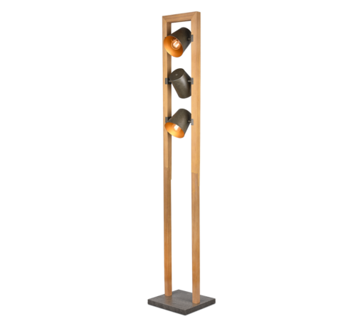 Φωτιστικό Δαπέδου Trio Lighting 3χE14 Νίκελ Αντικέ Μεταλλικό – 401900367