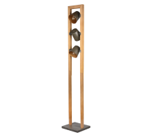 Φωτιστικό Δαπέδου Trio Lighting 3χE14   Νίκελ Αντικέ Μεταλλικό    – 401900367