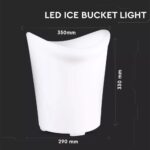 LED φωτιστικό παγονιέρα 1.5W επαναφορτιζόμενη V-TAC RGB IP54 – 40191
